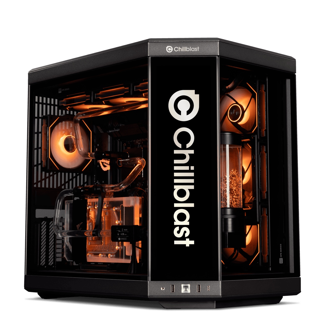 Chillblast The Verge Black Edition Ryzen 9 X3D2 RTX 5080 Water Cooled Gaming PC