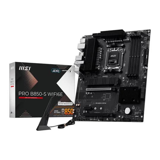 MSI PRO B850-S WIFI6E AM5 DDR5 ATX Ryzen Motherboard