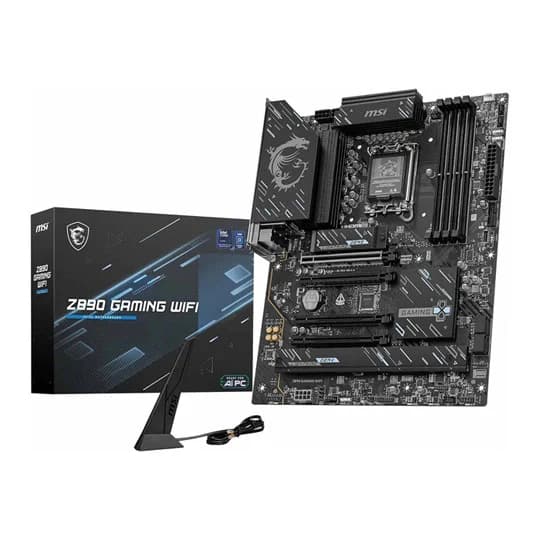 MSI Z890 GAMING WIFI 7 Intel LGA1851 DDR5 PCIe 5.0 Thunderbolt 4 ATX Motherboard