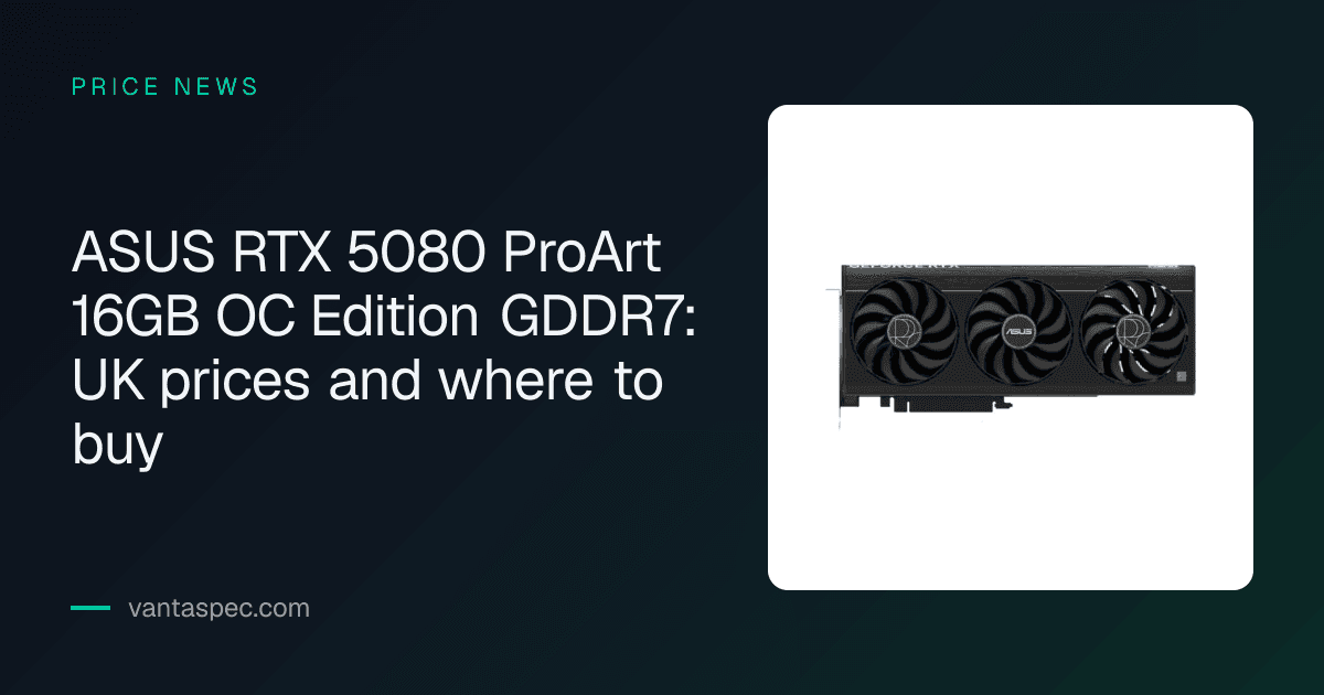 Product photos: ASUS GeForce RTX 5080 ProArt 16GB OC Edition GDDR7 Graphics Card - 90YV0N30-M0NA00