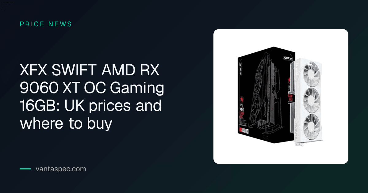 Product photos: XFX SWIFT AMD Radeon RX 9060 XT OC Gaming 16GB Graphics Card