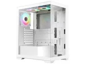 Vida Vetro White ARGB Gaming Tower Chassis