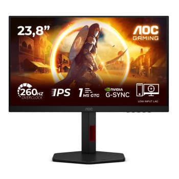 AOC AGON 24G4ZR 23.8" Full HD Fast IPS 260Hz 0.3ms G-Sync Height Adjustable Gaming Monitor