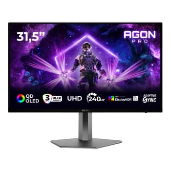 AOC AGON AG326UZD2 31.5" 4K Ultra HD OLED 240Hz 0.03ms USB-C G-Sync Height Adjustable Gaming Monitor with Speakers