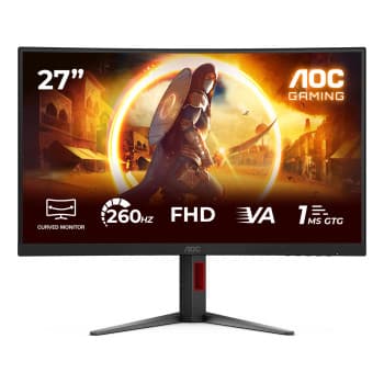 AOC C27G4Z2 27" FHD (1920x1080) 240Hz Fast VA 260Hz (OC) A-Sync HDR10 Curved Widescreen Gaming Monitor