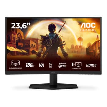 AOC G4 C24G42E 24" Curved Full HD 180Hz 0.5ms Gaming Monitor with Built-in Speakers