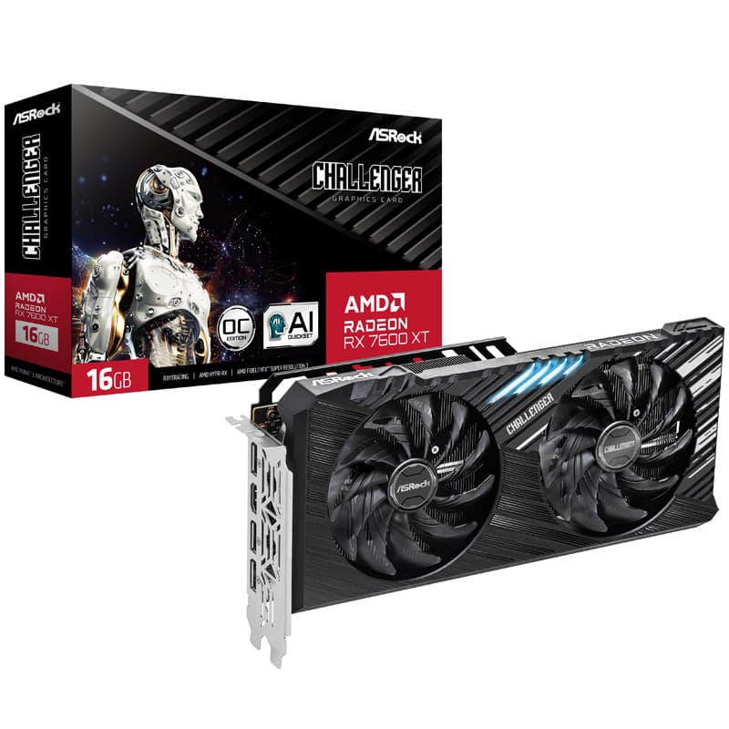ASRock Radeon RX 7600 XT Challenger OC