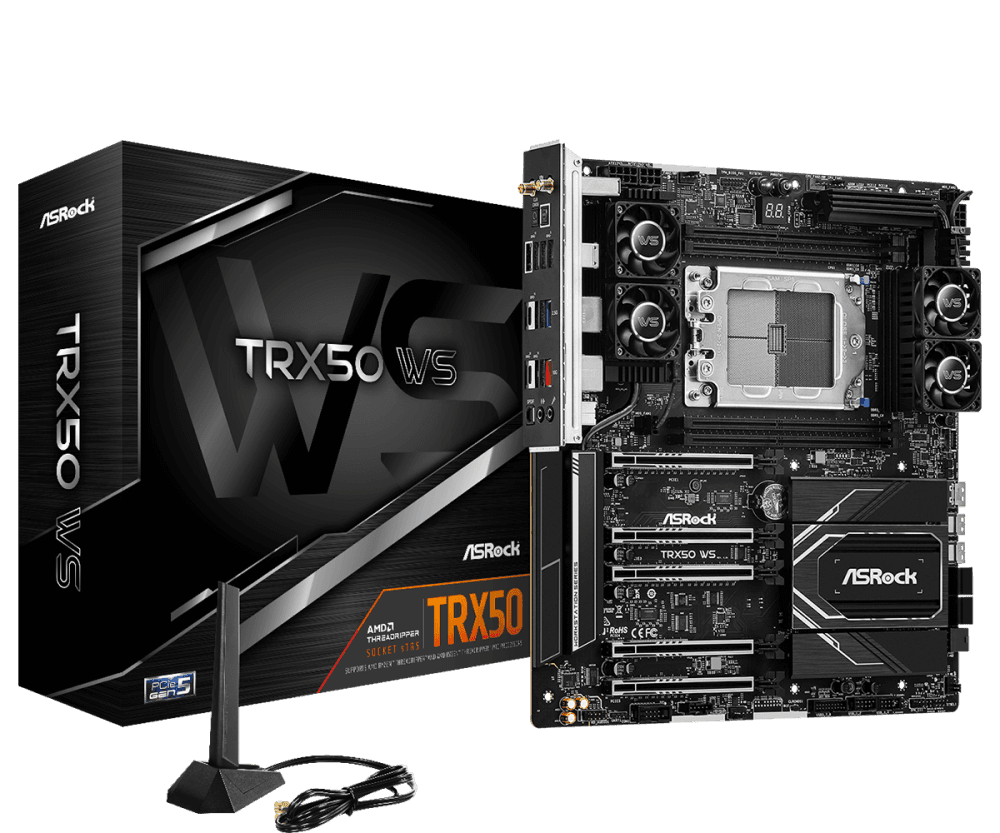 Asrock TRX50 WS (sTR5) Quad Channel EATX Motherboard
