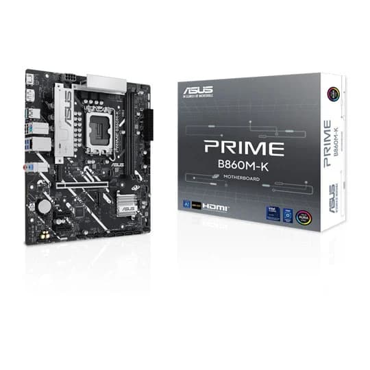 ASUS PRIME B860M-K Intel DDR5 mATX Motherboard LGA 1851 - 90MB1JT0-M0EAY0