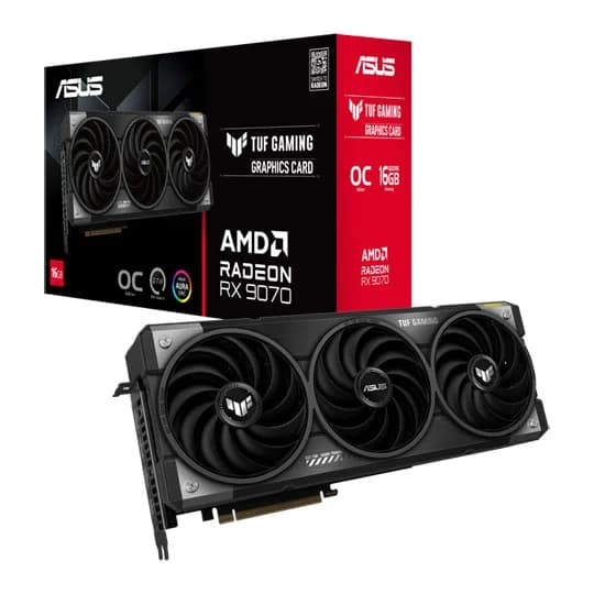 ASUS TUF Gaming Radeon RX 9070 OC Edition 16GB GDDR6 - TUF-RX9070-O16G-GAMING