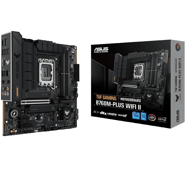 ASUS TUF GAMING B760M-PLUS WIFI II LGA1700 Motherboard, Black