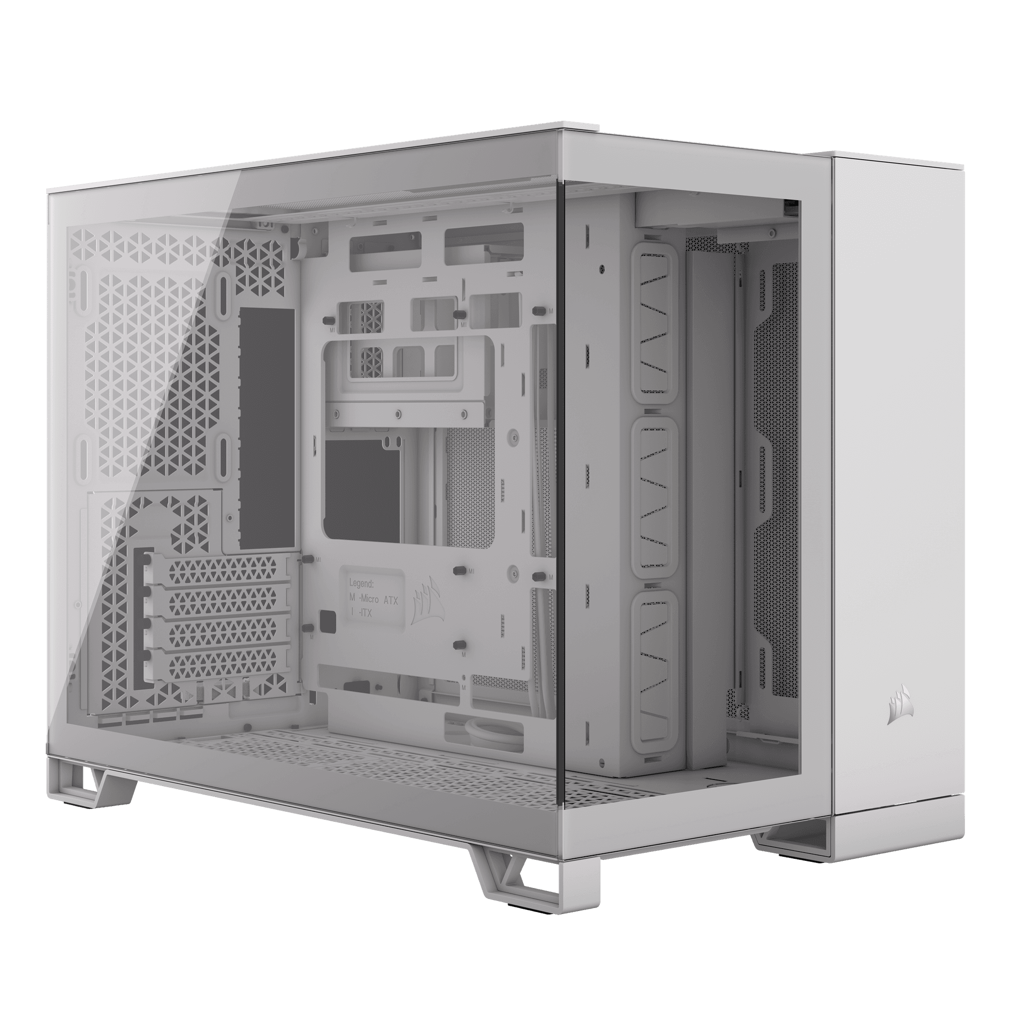 Corsair 2500X RGB Tempered Glass Micro ATX Dual Chamber PC Case - Black - CC-9011267-WW