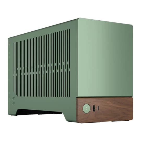 Fractal Design Terra Small Form Factor Mini ITX PC Case - Jade and Walnut