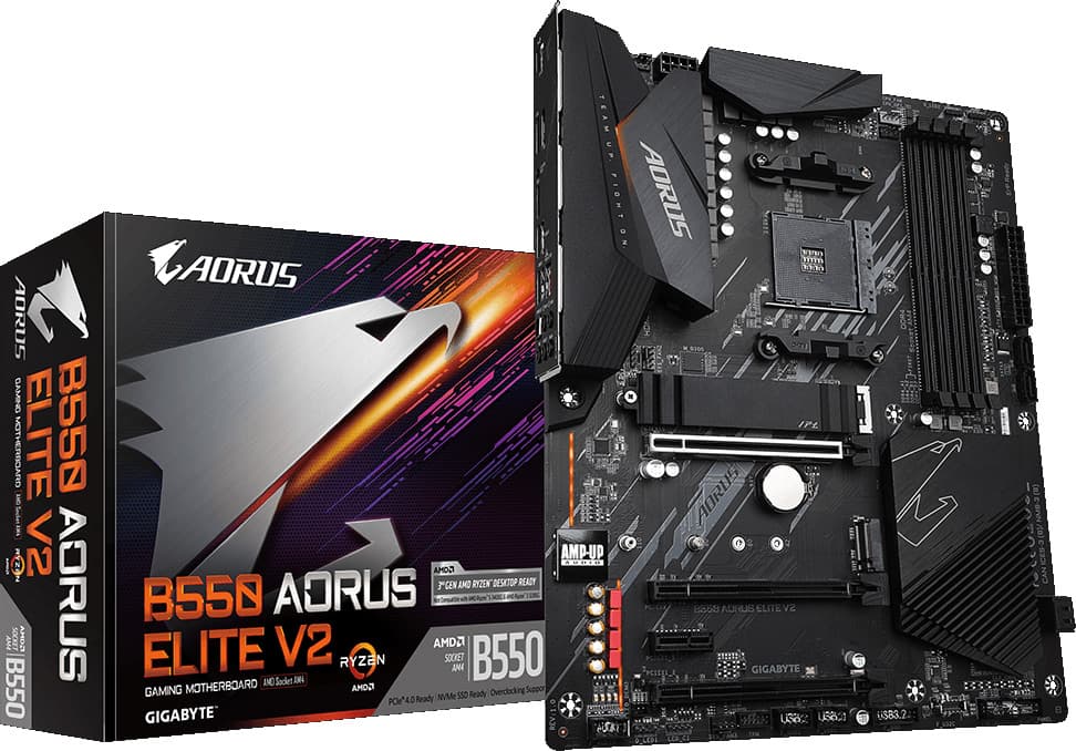 Gigabyte B550 AORUS ELITE V2 AMD Ryzen B550 ATX DDR4 Motherboard - Socket AM4