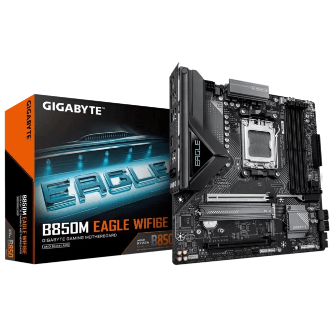Gigabyte B850M EAGLE WIFI6E AM5 B850 Micro-ATX Motherboard - DDR5, WIFI 6E