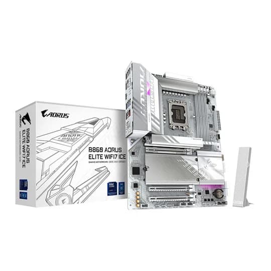 Gigabyte B860 AORUS ELITE WIFI7 ICE Intel Core Ultra LGA 1851 DDR5 ATX Motherboard