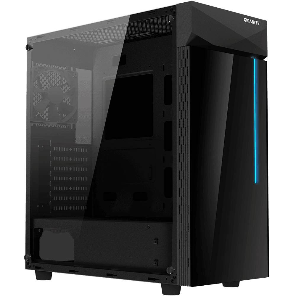 Gigabyte C200 Glass ATX RGB Mid Tower Gaming PC Case - GB-C200G