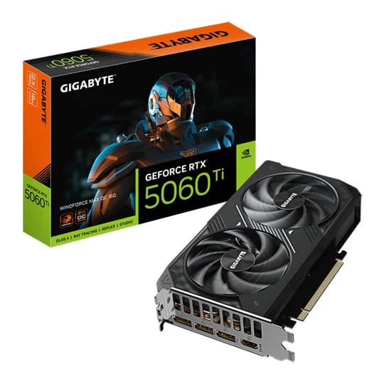 GIGABYTE GeForce RTX 5060 Ti WINDFORCE OC 16GB Graphics Card - GV-N506TWF2OC-16GD