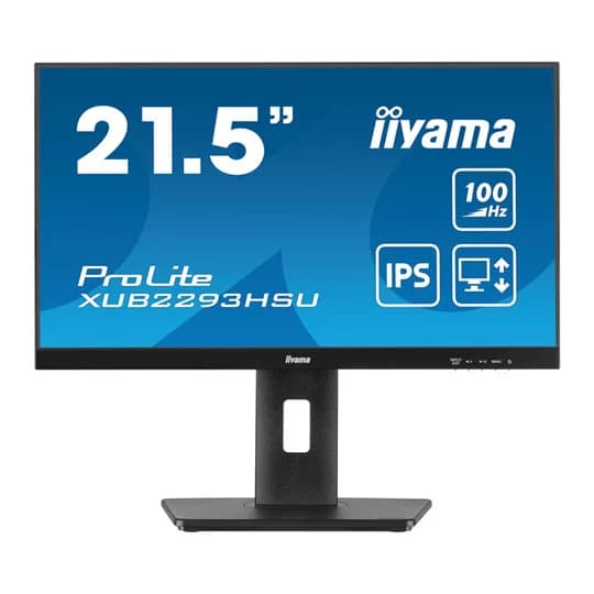 iiyama ProLite XUB2293HSU 21.5" IPS Full HD 100Hz Height Adjustable Monitor with Speakers