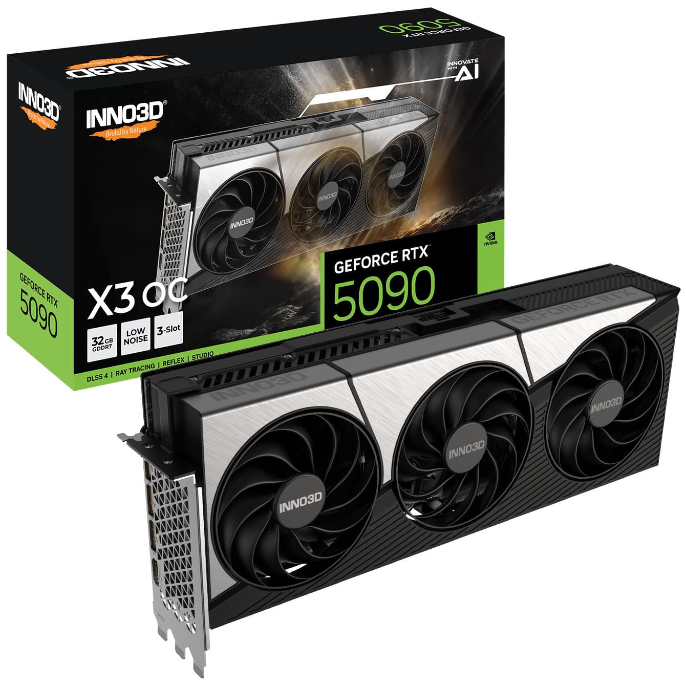 INNO3D GeForce RTX 5090 32GB X3 OC Triple Fan GDDR7 Graphics Card - N50903-32D7X-17593928
