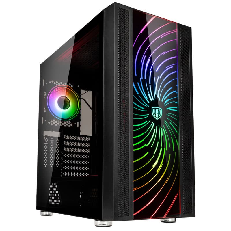 Kolink Unity Adapt ARGB Tempered Glass ATX Mid Tower PC Case - Black