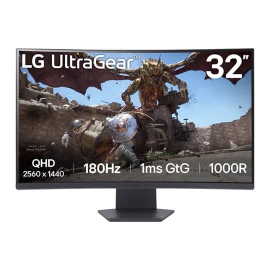 LG 32" 32GS60QC-B QHD 180Hz FreeSync Gaming Monitor