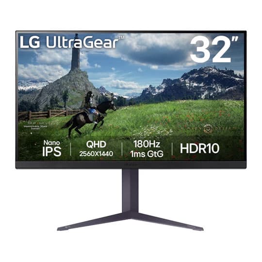 LG 32" 32GS85Q-B 2560x1440 Nano IPS 180Hz 1ms A-Sync Widescreen Gaming Monitor