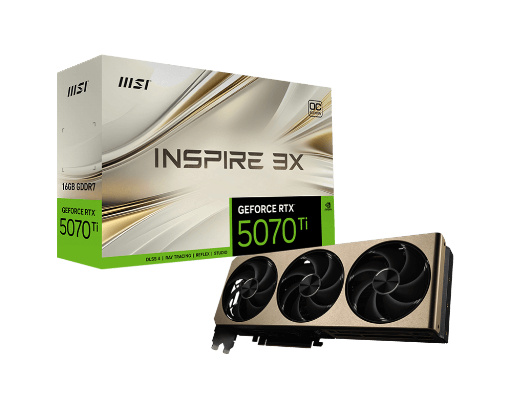 MSI GeForce RTX 5070 Ti INSPIRE 3X OC PLUS