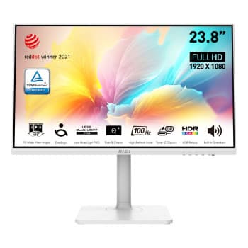 MSI Modern MD2412PW 23.8" Full HD IPS 100Hz 1ms Height Adjustable Business Monitor with Speakers