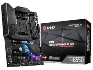 MSI MPG B550 GAMING PLUS AMD Ryzen B550 ATX DDR4 Motherboard - Socket AM4