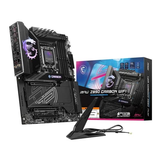 MSI MPG Z890 CARBON WIFI Intel DDR5 PCIE 5.0 LGA 1851 ATX Motherboard