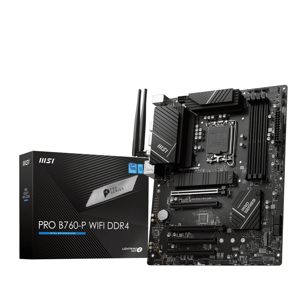 MSI PRO B760-P WIFI DDR4 Intel ATX Motherboard - LGA 1700