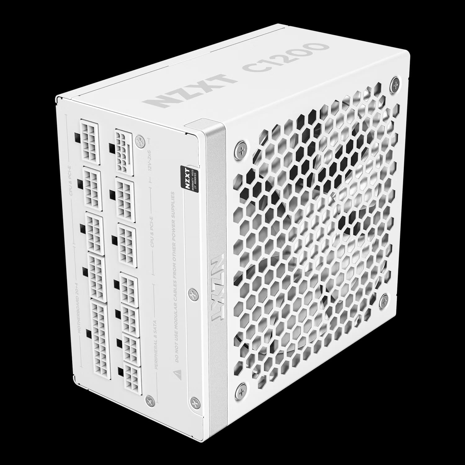 NZXT C1200 Fully Modular Cybernetics A- 80 Plus Gold ATX 3.1 White PSU - PA-2G2BW-UK