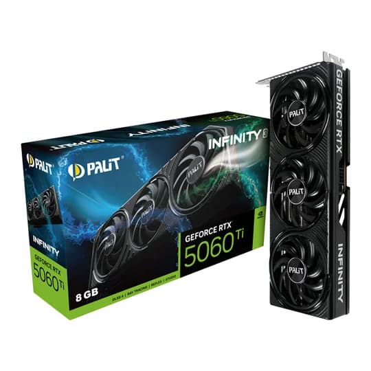 Palit GeForce RTX 5060 Ti INFINITY 3 OC 16GB GDDR7 Graphics Card - NE7506TS19T1-GB2061S