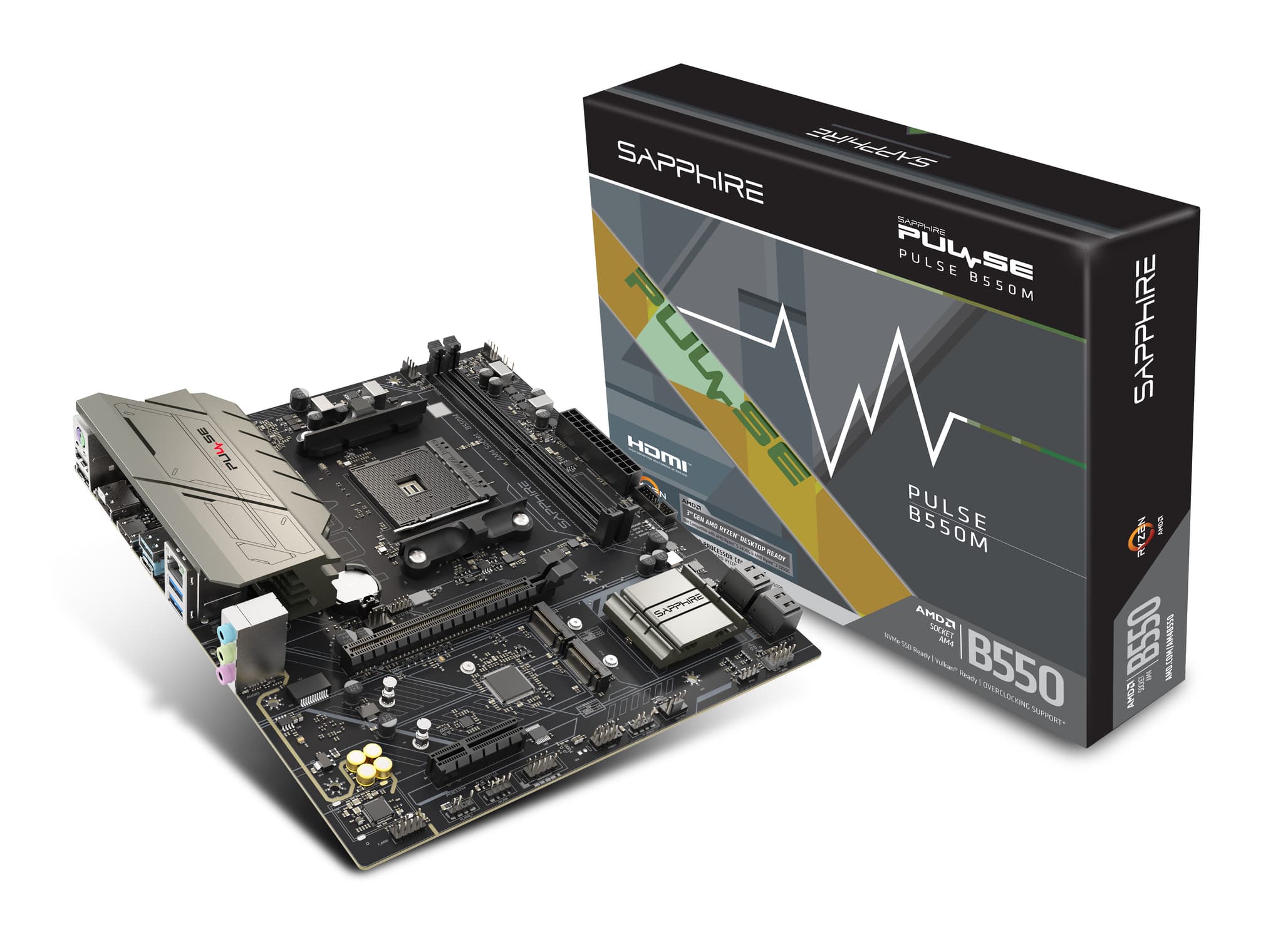 Sapphire Pulse B550M (Socket AM4) DDR4 Micro-ATX Motherboard