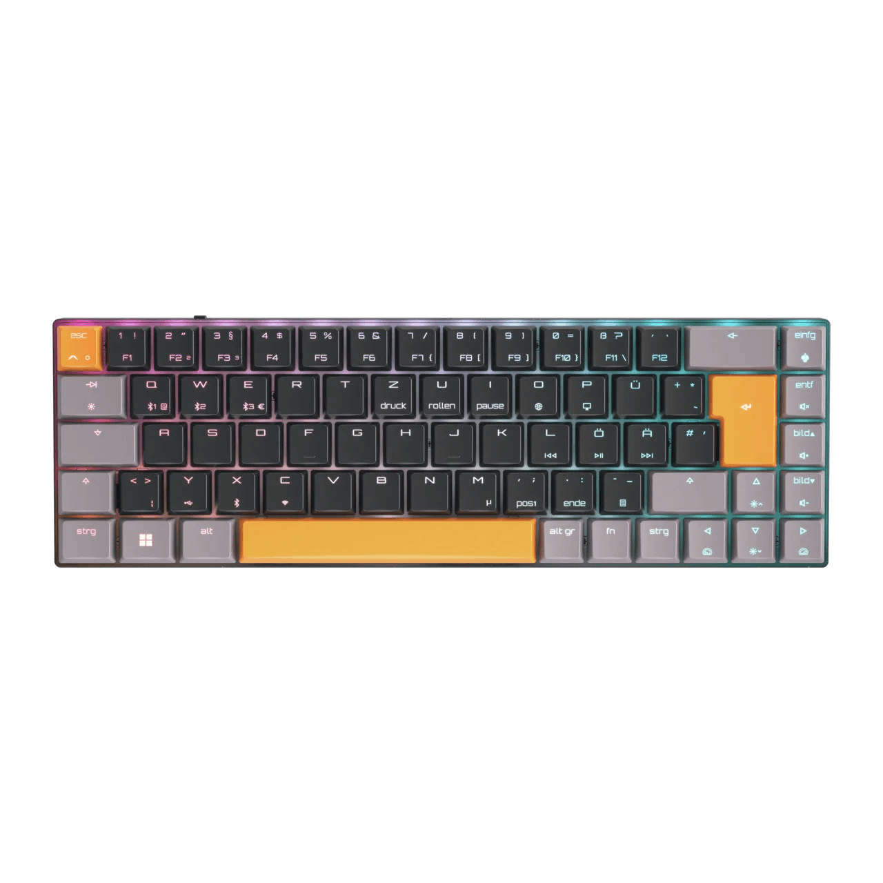 Cherry MX-LP 2.1 Compact Wireless RGB Keyboard in Black with Cherry MX Low Profile Speed Switches