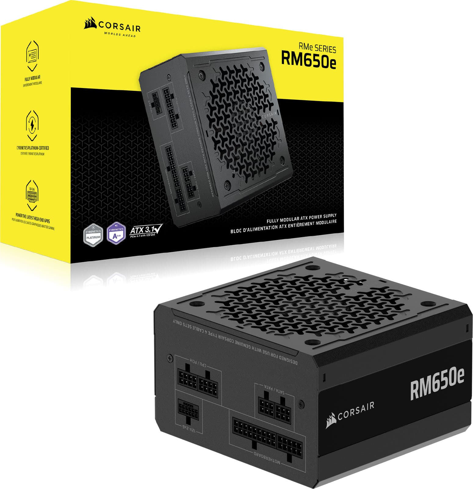 Corsair RMe Series RM650e 650W Fully Modular ATX Power Supply
