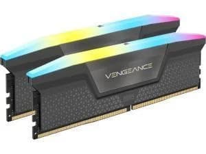 Corsair VENGEANCE RGB 32GB (2x16GB) DDR5 DRAM Up To 6000MT/s CL36 AMD EXPO & Intel XMP Memory Kit