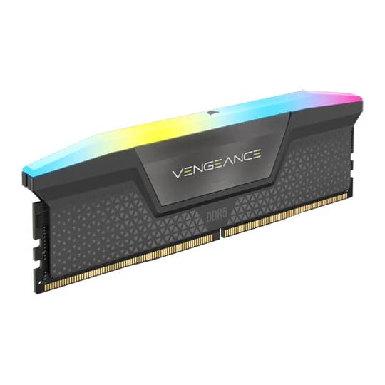 Corsair VENGEANCE RGB 16GB (1 x 16GB) DDR5 DRAM Up To 6000MT/s CL38 AMD EXPO & Intel XMP Memory Kit - GRAY