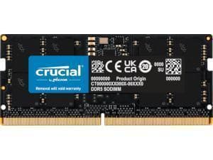 Crucial 16GB DDR5 5600Mhz CL46 SODIMM Memory (RAM) Module