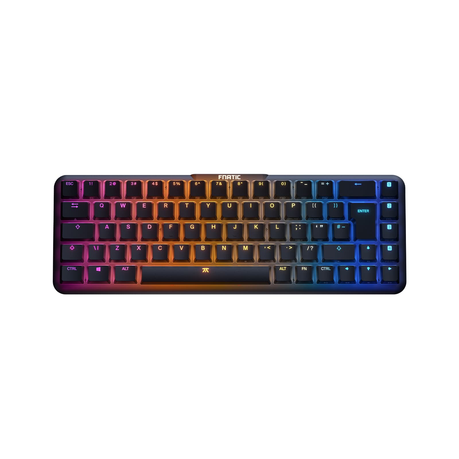 Fnatic STREAK65 PBT Mechanical Gaming Keyboard LOW PROFILE SPEED Black - UK Layout