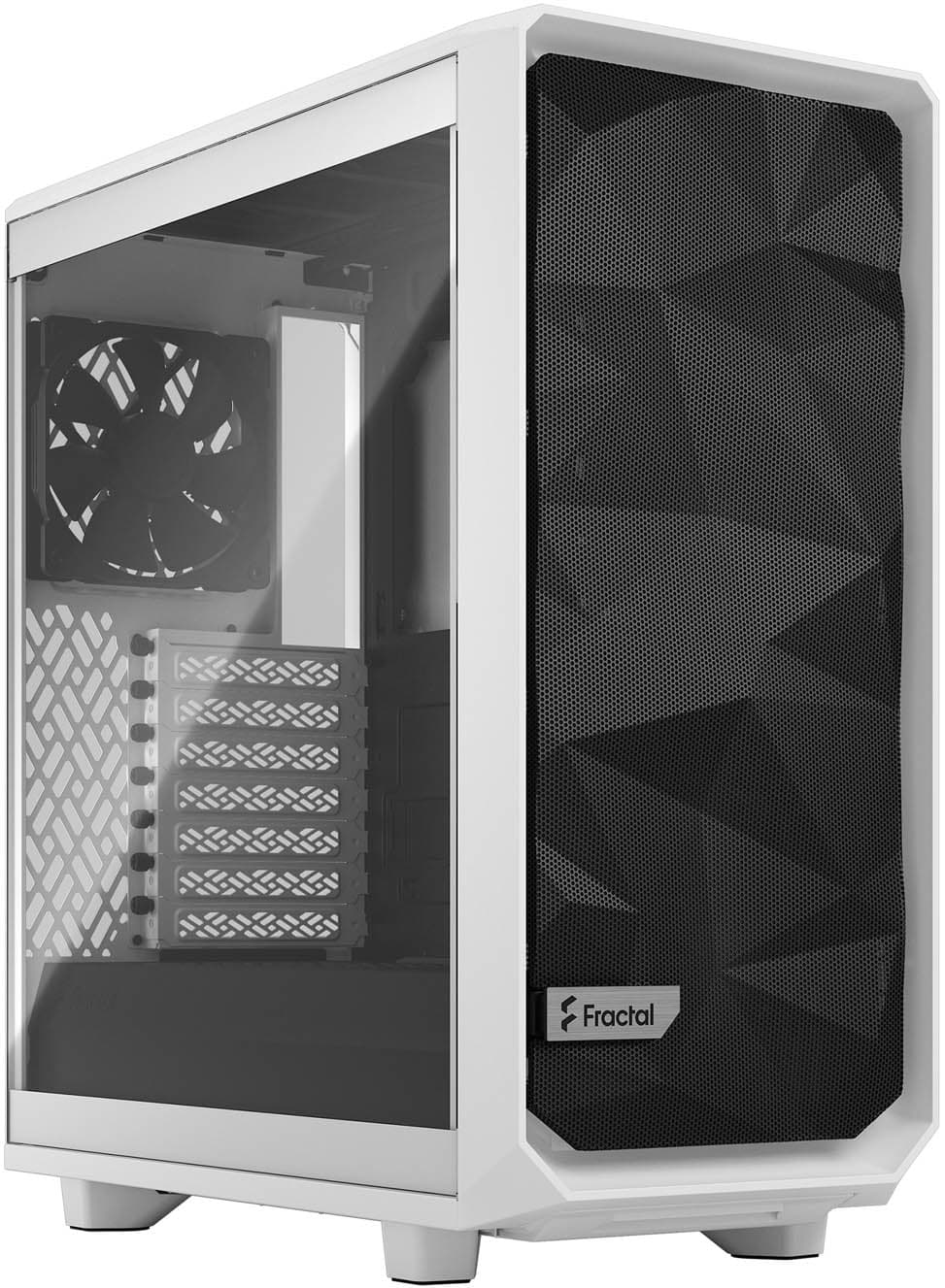 Fractal Design Meshify 2 Compact Mid Tower ATX Case in White with Tempered Glass