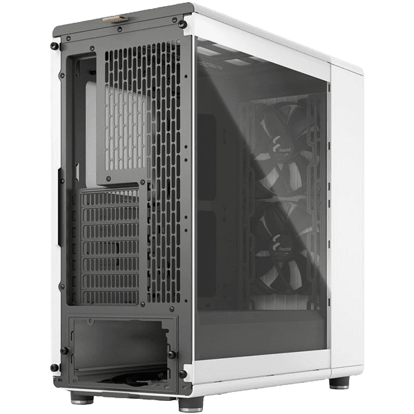 Fractal Design North TG Mid Tower ATX Case in White, Tempered Glass Side