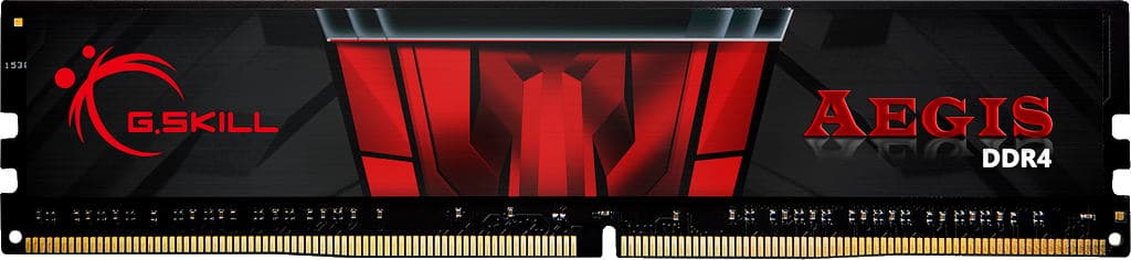 G.Skill Aegis 8GB DDR4 Desktop Memory, 1 x 8GB, 3200MHz, PC4-25600, CL16, 1.35V