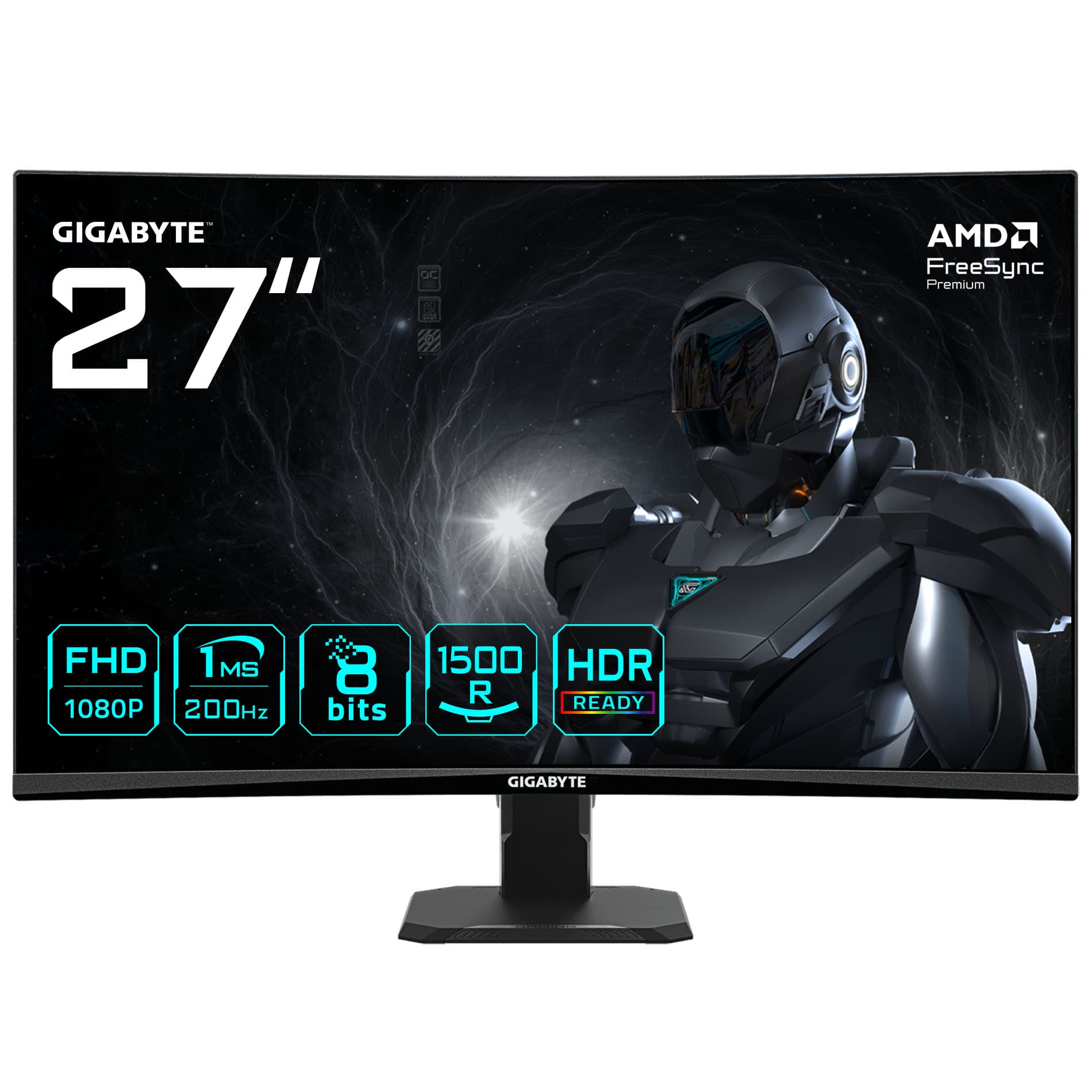 GIGABYTE GS27FCA Full HD 27" Curved VA LED Gaming Monitor - Black