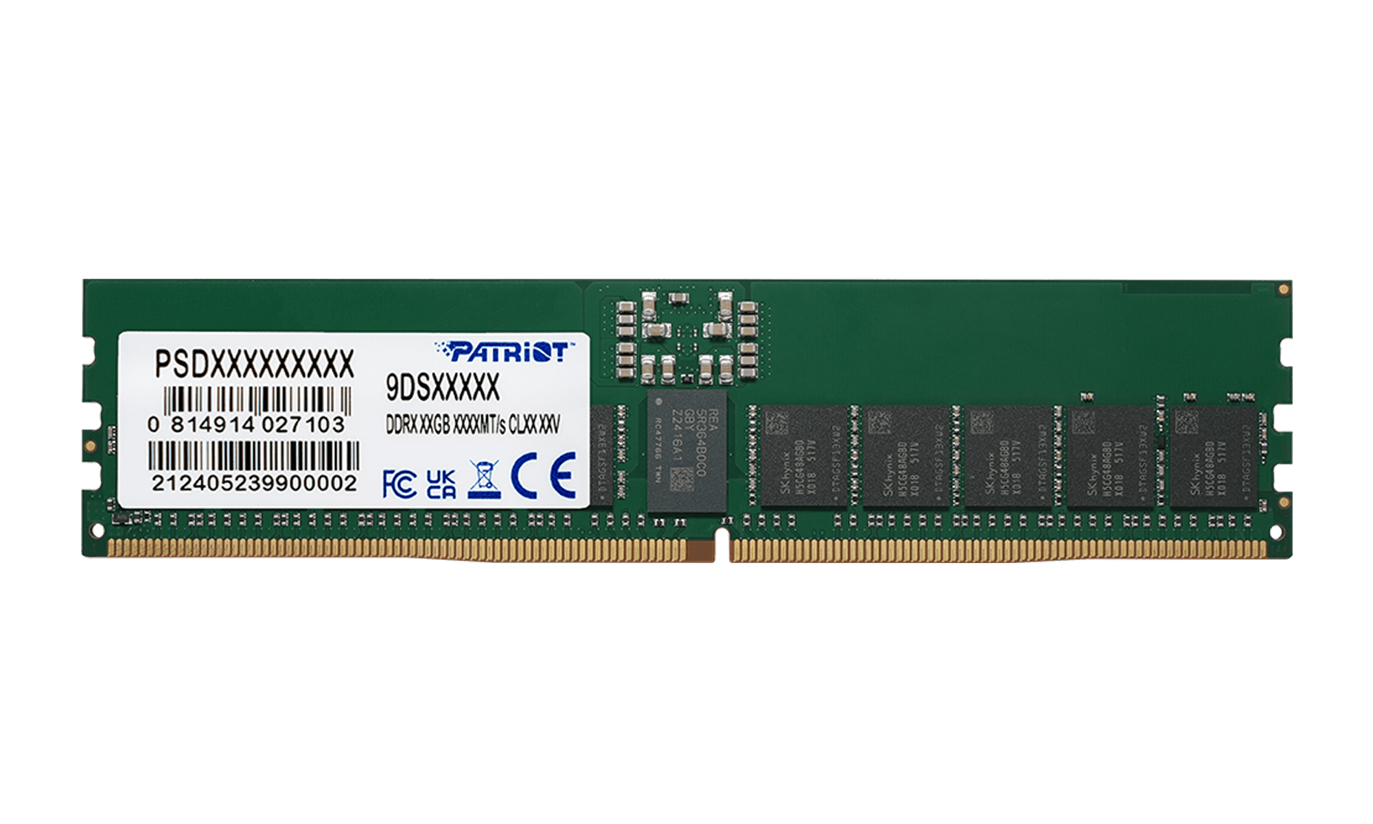 Patriot Signature RDIMM 32GB (1x32GB) DDR5 C46 5600MHz Single Channel Kit