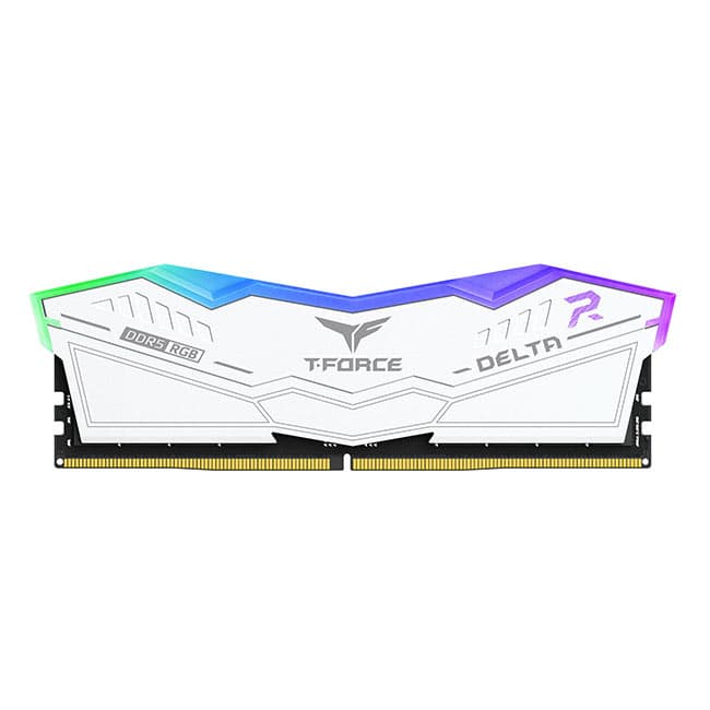TeamGroup Delta RGB 32GB (2X16GB) DDR5 PC5-49600C38 6200MHz Dual Channel Kit - White