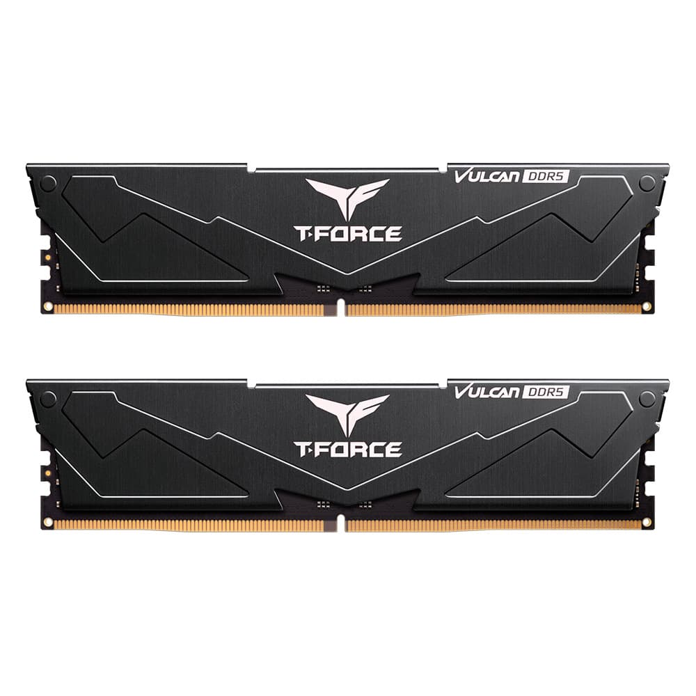 TeamGroup Vulcan 64GB (2X32GB) DDR5 PC5-51200C40 6400MHz Dual Channel Kit - Black