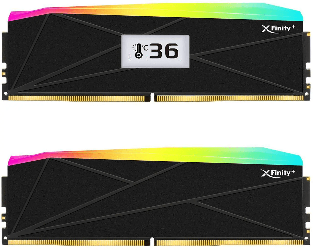V-Color Manta XFinity+ aRGB EXPO 32GB (2x16GB) DDR5 C28 6000MHz Dual Channel Kit - Black