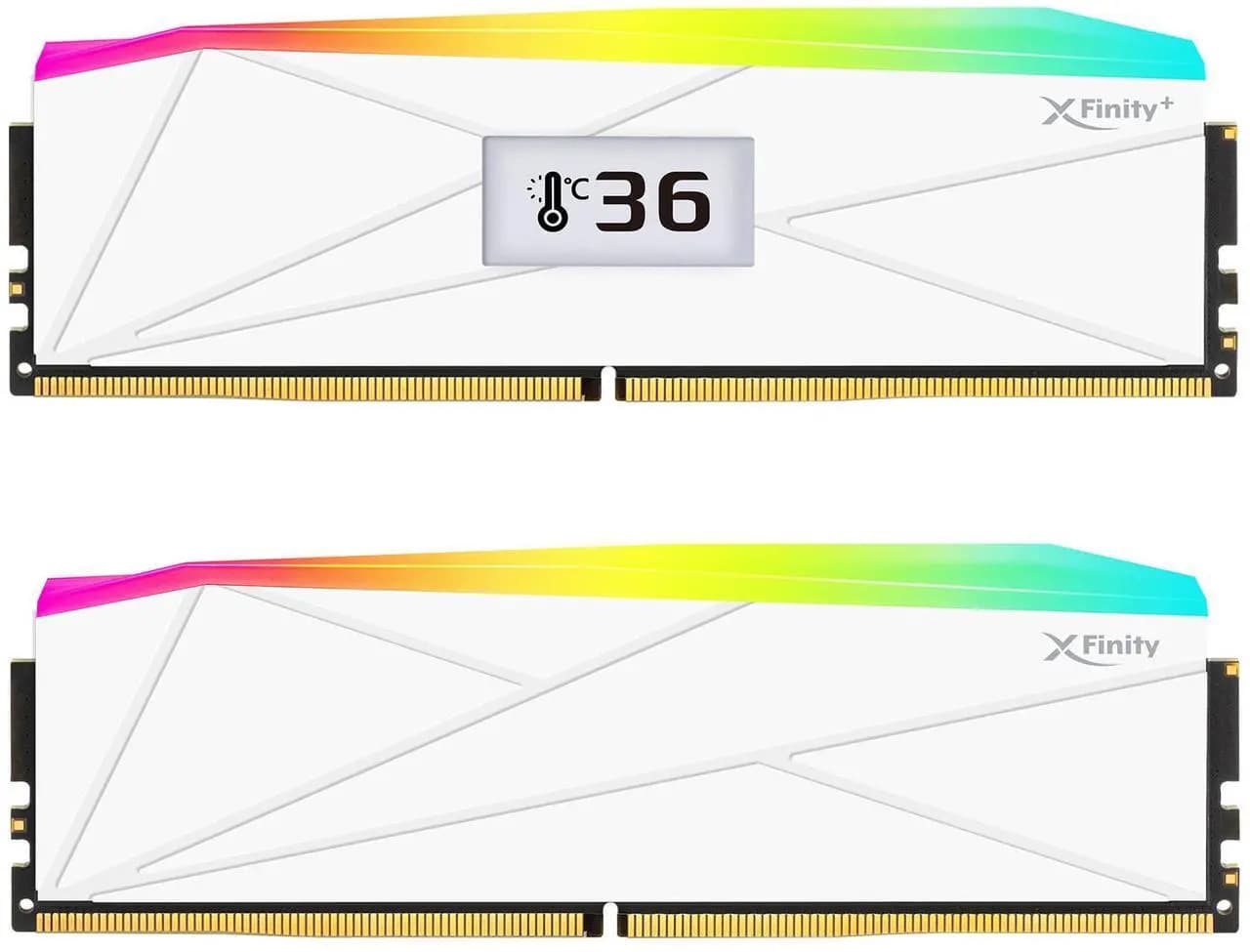 V-Color Manta XFinity+ aRGB 32GB (2x16GB) DDR5 C40 8000MHz Dual Channel Kit - White